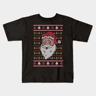 SANTA CLAUS UGLY CHRISTMAS SWEATER Kids T-Shirt